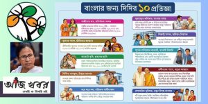 ভোটের আগে তৃণমূলের বড় চমক, প্রকাশিত ইস্তেহার