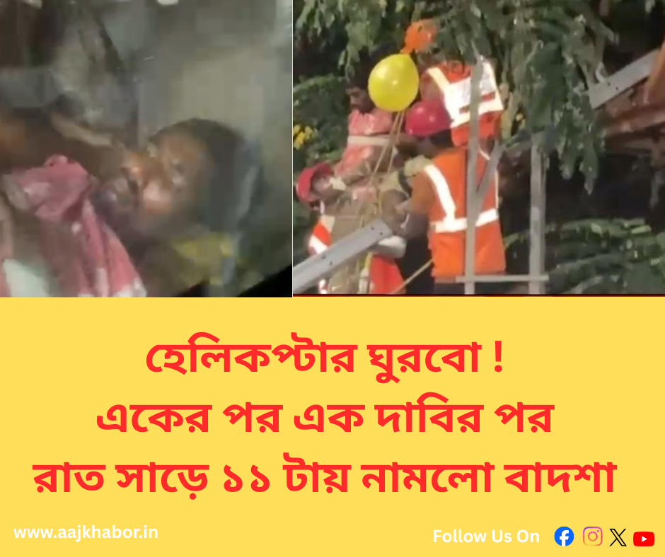 আট ঘন্টা টাওয়ারের চূড়ায় বাদশা ; সব দাবি মেনে সফল উদ্ধার কাজ