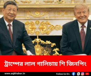 ট্রাম্পের সঙ্গে লাল গালিচায় শি জিনপিং