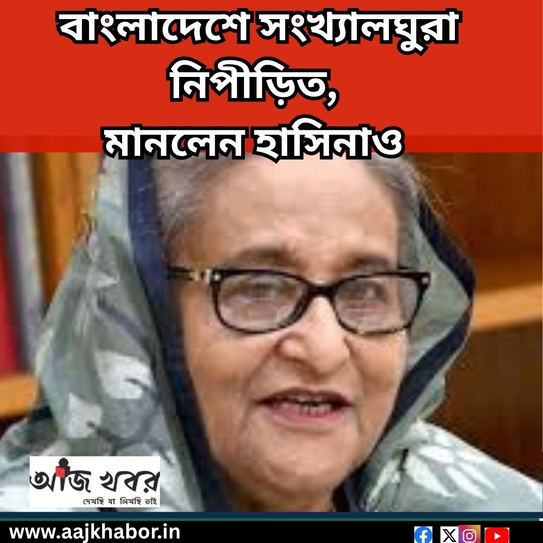 বাংলাদেশে সংখ্যালঘুরা নিপীড়িত, মানলেন হাসিনাও